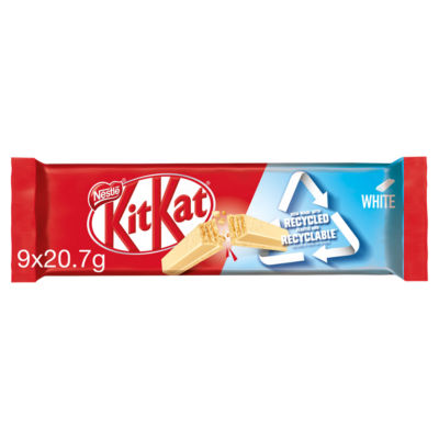 2 Finger White Chocolate Biscuit Bar 9 Pack Multipack 186.3g thumbnail 2