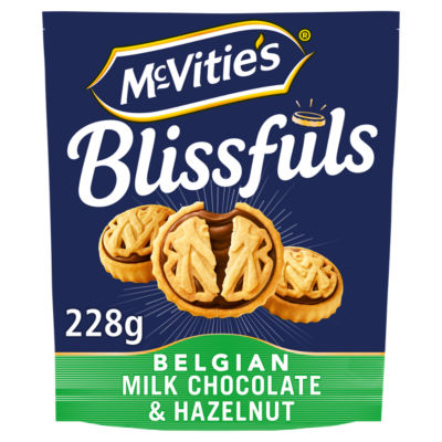 Blissfuls Belgian Milk Chocolate & Hazelnut Biscuits thumbnail 2