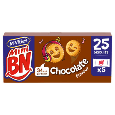 Mini BN Chocolate Flavour Biscuits Multipack 5 x 35g, 175g thumbnail 2