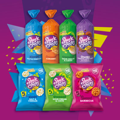 Snack A Jacks Sweet Barbecue Multipack Rice Cakes Crisps 5 x 19g thumbnail 3