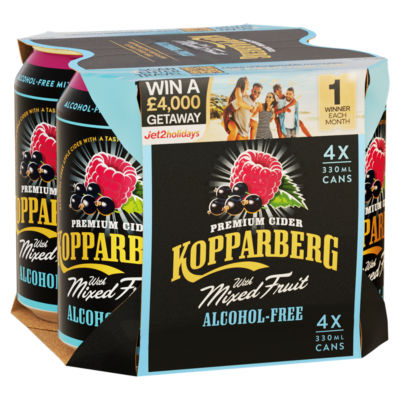 Alcohol-Free Premium Mixed Fruit Cider 4 x 330ml thumbnail 2