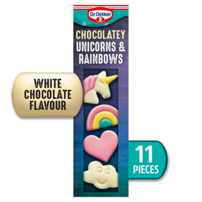11 Chocolate Flavour Unicorns & Rainbows Cake Decorations thumbnail 2