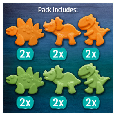 12 Chocolate Flavour Dinosaurs Cake Decorations 20g thumbnail 3