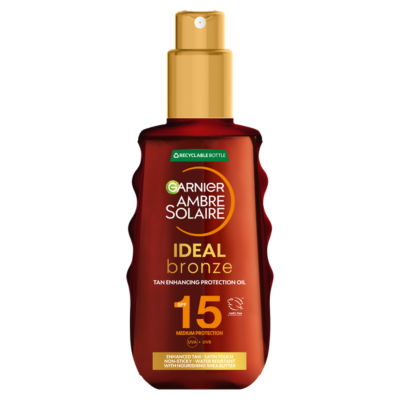 Ambre Solaire Ideal Bronze Protective Oil Sun Cream Spray SPF15 thumbnail 2