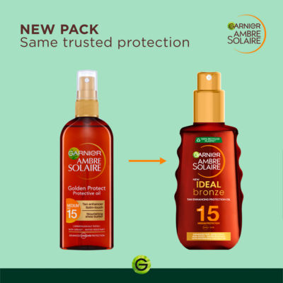 Ambre Solaire Ideal Bronze Protective Oil Sun Cream Spray SPF15 thumbnail 3