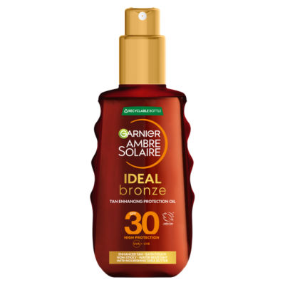 Ambre Solaire Ideal Bronze Protective Oil Sun Cream Spray SPF30 150ml thumbnail 2