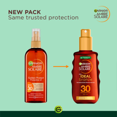 Ambre Solaire Ideal Bronze Protective Oil Sun Cream Spray SPF30 150ml thumbnail 3