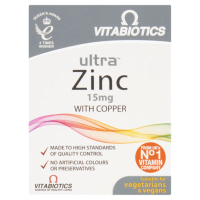 Zinc 15mg with Copper 60 Tablets thumbnail 2