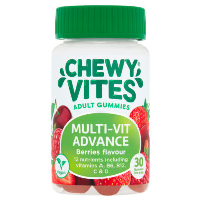 Adult Gummies Multi-Vit Advance Berries Flavour 30 Gummies One a Day