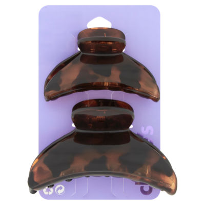 2 Tortoise Shell Hair Claws thumbnail 2