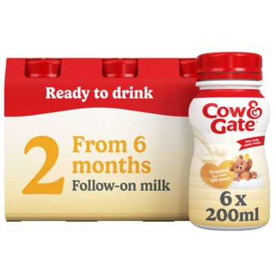 2 Follow On Baby Milk Liquid Formula, Ready to Drink, 6-12 Months, 6x200 ml thumbnail 2
