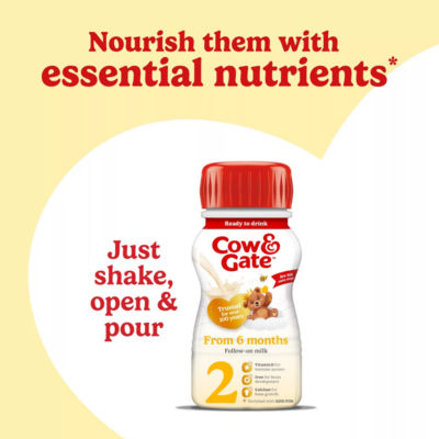 2 Follow On Baby Milk Liquid Formula, Ready to Drink, 6-12 Months, 6x200 ml thumbnail 3