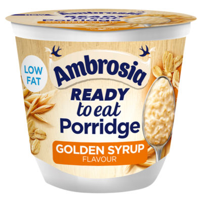 Ready to Eat Porridge Oat Cereal Pot Golden Syrup 210g