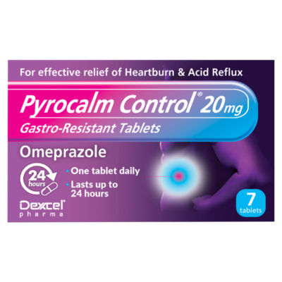 Pyrocalm Control 20mg Gastro-Resistant Tablets 7 Tablets thumbnail 2