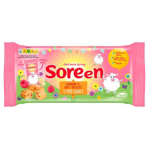 Soreen Easter Raspberry & White Chocolate Mini Loaves 150g