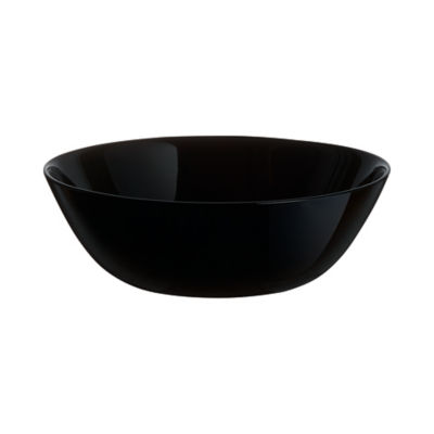 Black Glass Cereal Bowl