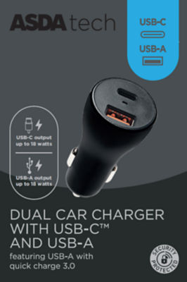 In Car Charger - USB-A and USB-C 36W thumbnail 2