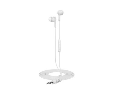 Wired Earbuds with Mic - White