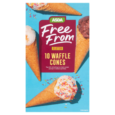 ASDA Free From Gluten 10 Waffle Cones