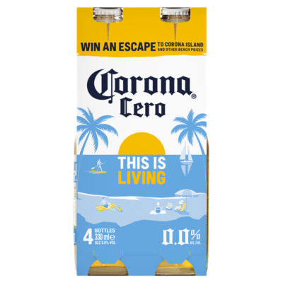 Cero 0% Alcohol Free Premium Lager Beer Bottles 4x330ml thumbnail 2