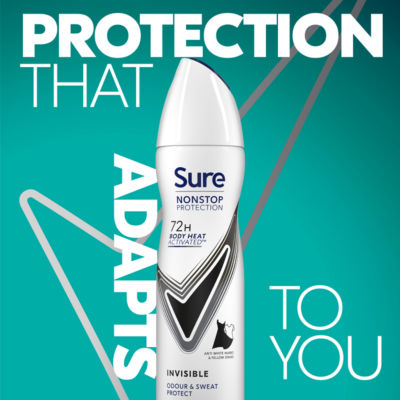 Nonstop Protection Invisible Black & White Anti-Perspirant Aerosol 150 ml thumbnail 3