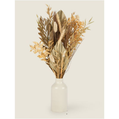 Natural Dried Floral in Cream Ceramic Vase thumbnail 2