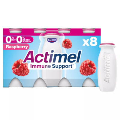 Actimel Raspberry 0% Added Sugar Fat Free Yoghurt Drink