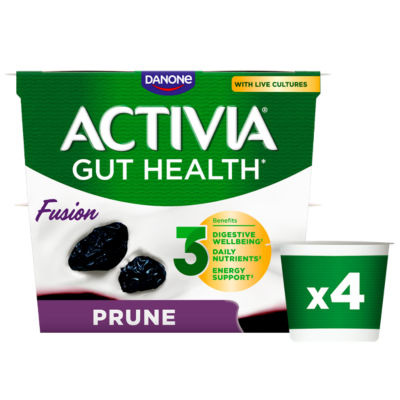 Fusions Prune Gut Health Fruit Yoghurt Multipack 4x120g thumbnail 2