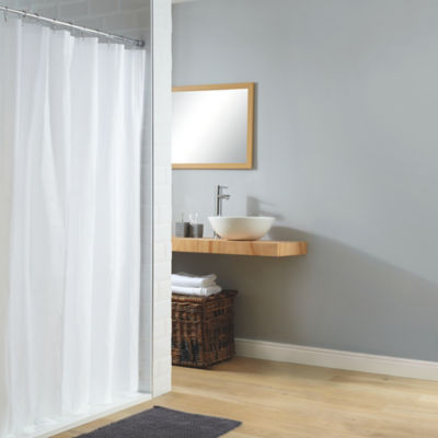 White Shower Curtain thumbnail 2