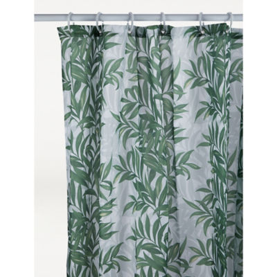Green Leaf Shower Curtain thumbnail 2