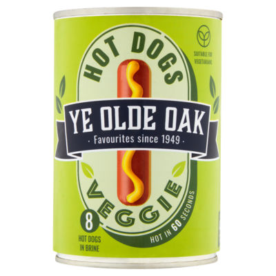 Ye Olde Oak 8 Veggie Hot Dogs in Brine