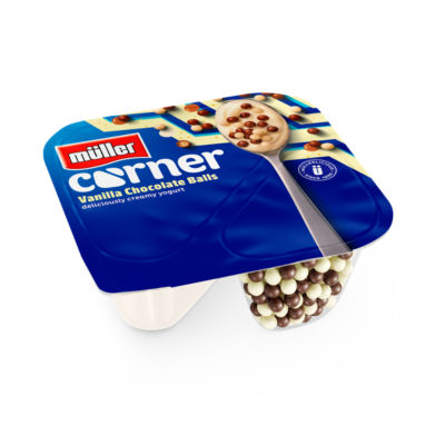 Corner Vanilla Yogurt with Chocolate Balls thumbnail 4