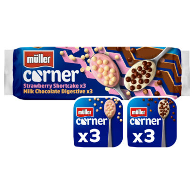 Corner Chocolate Digestive and Strawberry Shortcake Yogurts thumbnail 2