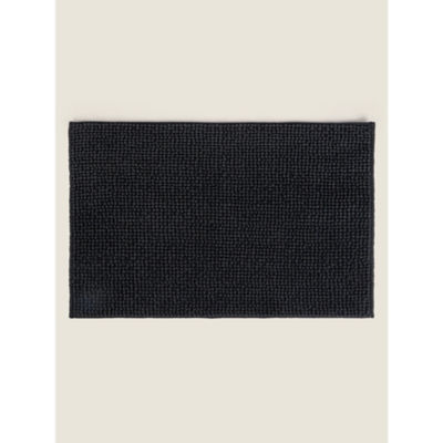 Dark Grey Chenille Bath Mat thumbnail 2