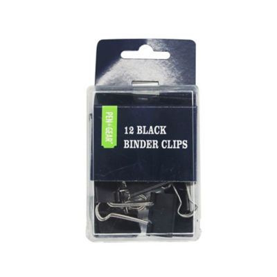 Black Binder Clips 12 Pack thumbnail 2