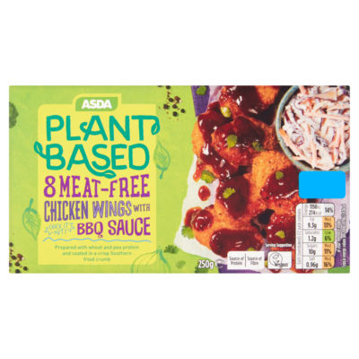 8 Meat-Free Chicken Wings with BBQ Sauce 250g thumbnail 2