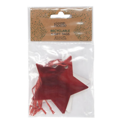 Red Star Gift Tags 8 Pack