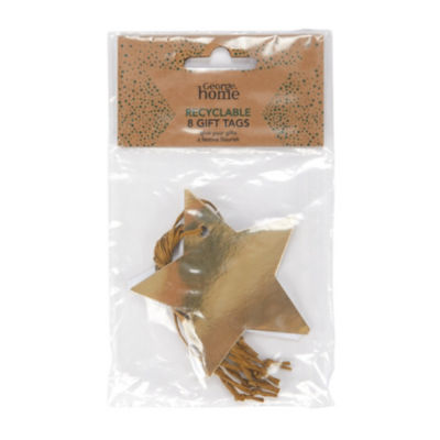 Gold Star Gift Tags 8 Pack