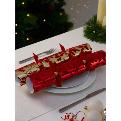 Red Luxury Christmas Cracker - Set of 6