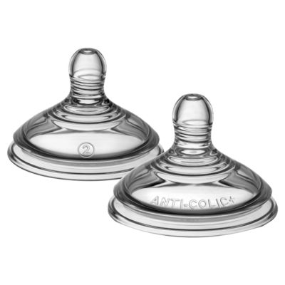 2x Advanced Anti-Colic Bottle Teats, Slow Flow, Breast-Like, 3m+ thumbnail 3