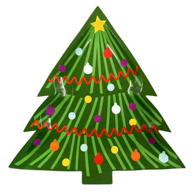 Shaped Christmas Tree Plates thumbnail 2