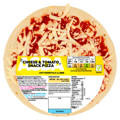 JUST ESSENTIALS by ASDA Cheese & Tomato Snack Pizza