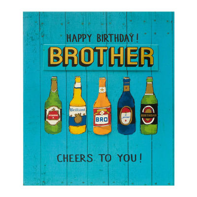 Beers Brother Birthday Card thumbnail 2