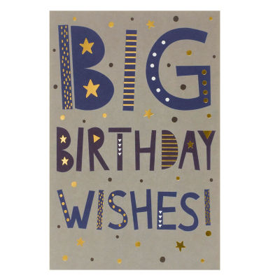 Big Birthday Wishes Birthday Card thumbnail 2