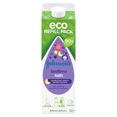 Johnson'S Baby Bedtime Bath Eco Refill Pack 1l