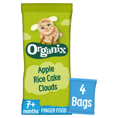 Apple Rice Cake Clouds Organic Baby Snacks Multipack 4x18g 7 months+ thumbnail 2