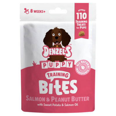 Natural Puppy Treats, Salmon & Peanut Butter Bites 100g thumbnail 2