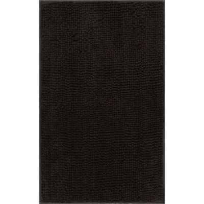 Chenille Bath Mat - Black