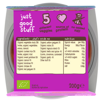 Veggie + Chicken Rice with Warm Fruity Spices 12+ Months 200g thumbnail 3