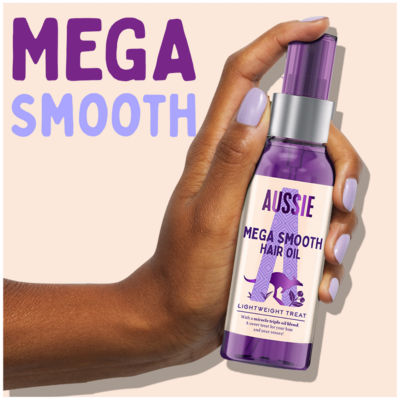 Mega Smooth Hair Oil - Vegan Hair Repair Treatment For Dry, Damaged Hair, 100ml thumbnail 3